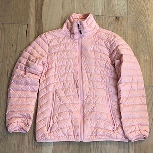 Light Pink Quilted Puffer Jacket